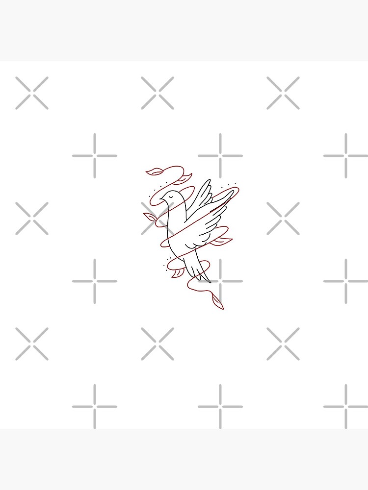 Sza Doves In The Wind Design Throw Pillow - Image 2