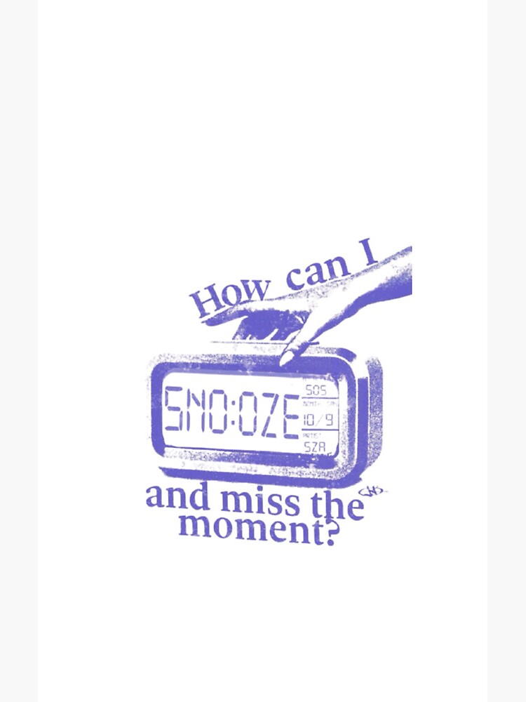 Sza Snooze The Moment Lyric Shower Curtain - Image 2