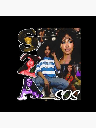 Alternative view of Sza Sos Album Vintage Aesthetic Tapestry