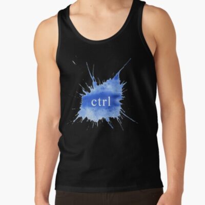 Sza Ctrl Blue Watercolour Tank Top