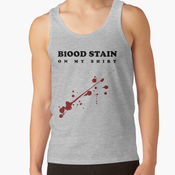 Sza Blood Stain On My Shirt Lyric Tank Top - Image 3