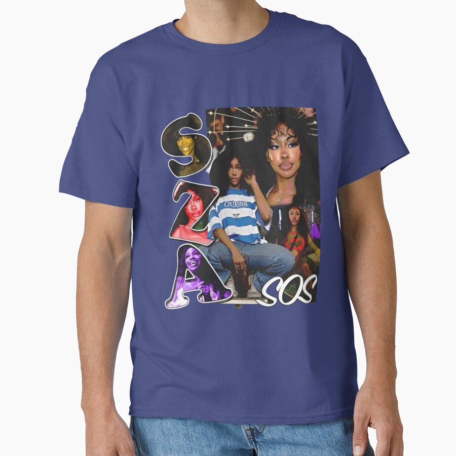 Sza Sos Album Vintage Aesthetic T-shirt - Image 4