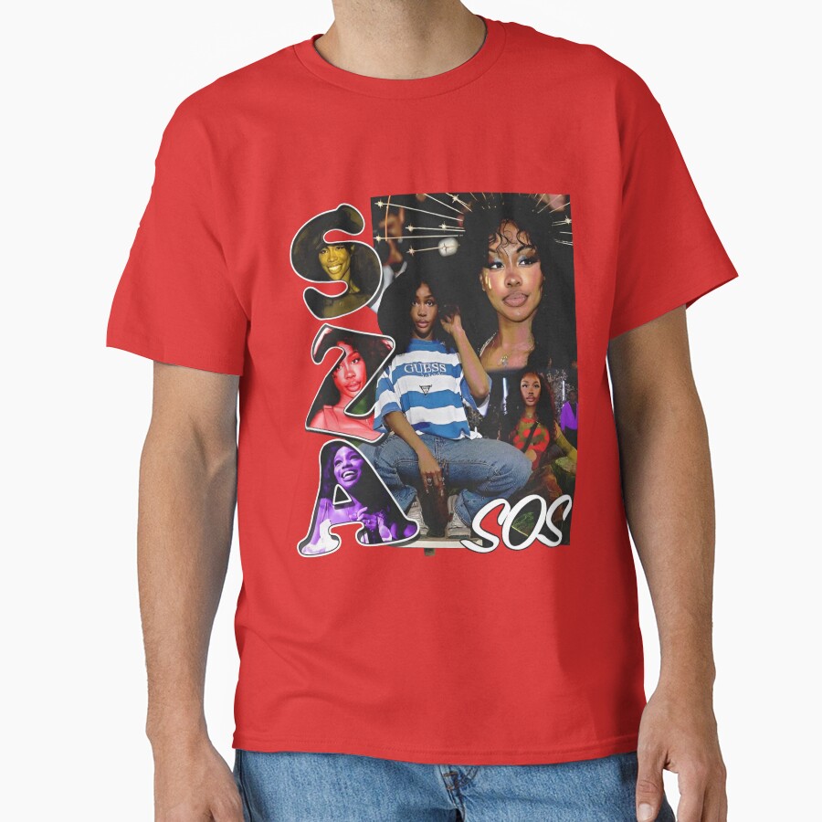 Sza Sos Album Vintage Aesthetic T-shirt - Image 5