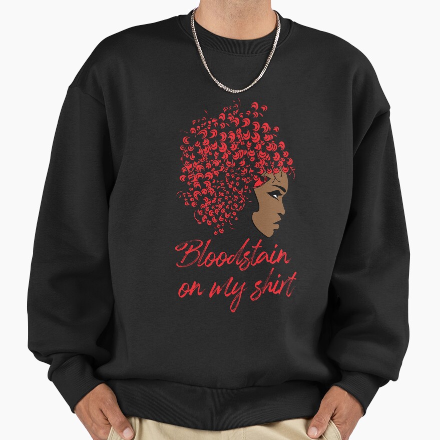Sza Blood Stain Shirt Design Sweatshirt - Image 3