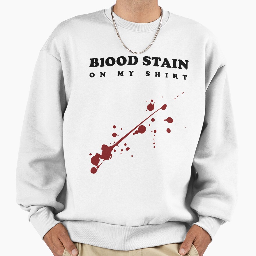 Sza Blood Stain On My Shirt Lyric Sweatshirt