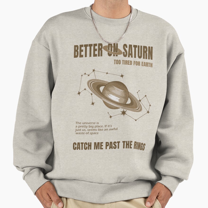 Sza Better On Saturn Aesthetic Sweatshirt - Image 4
