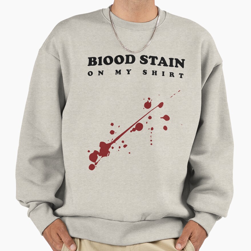 Sza Blood Stain On My Shirt Lyric Sweatshirt - Image 3