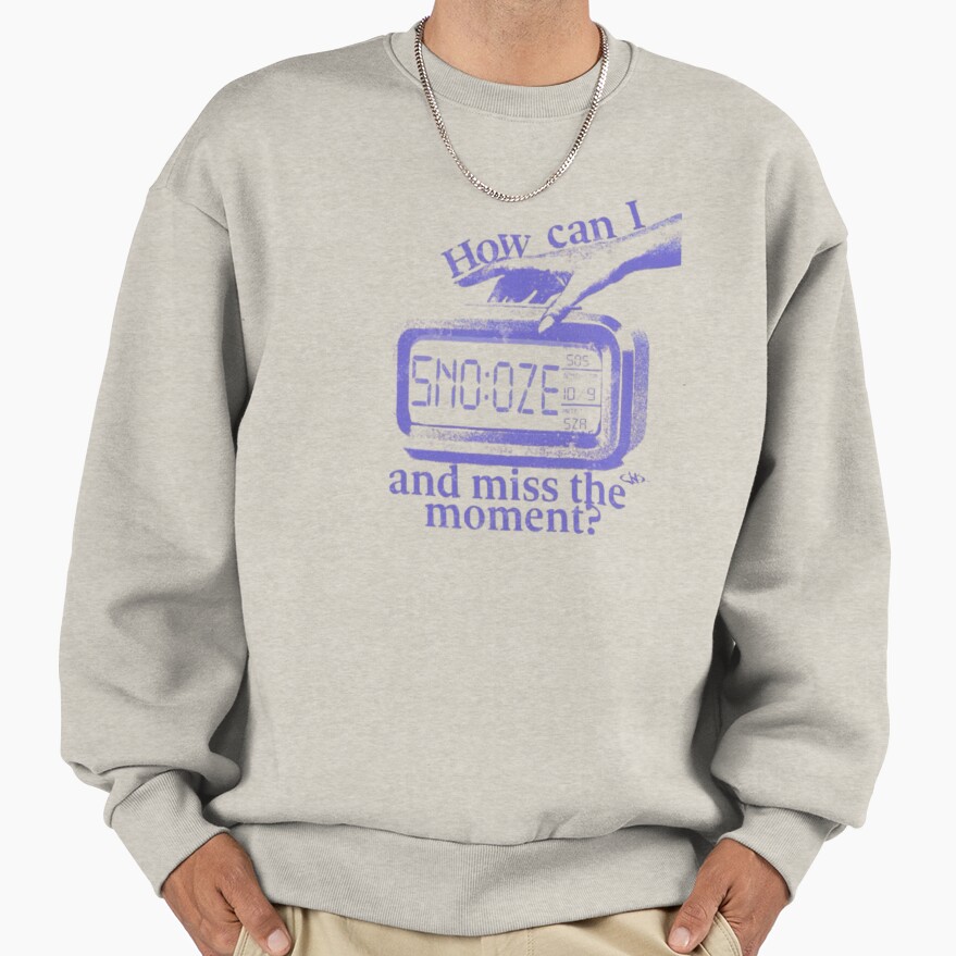 Sza Snooze The Moment Lyric Sweatshirt - Image 3