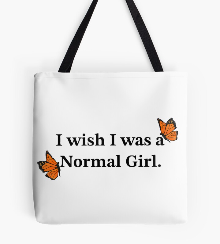 Sza Normal Girl Lyric Design Tote Bag