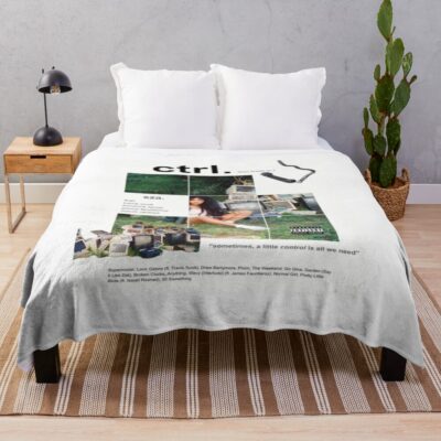 Sza Ctrl Poster Graphic Throw Blanket