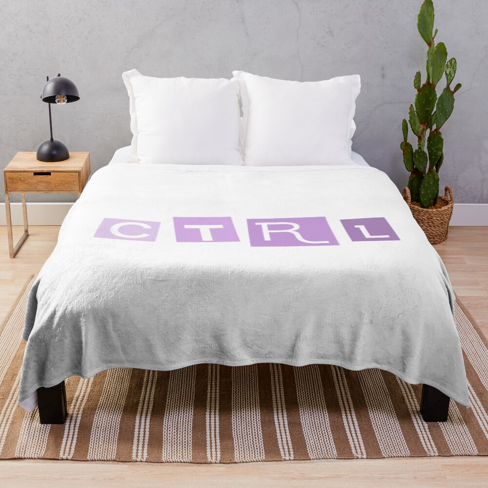 Sza Purple Ctrl Aesthetic Throw Blanket