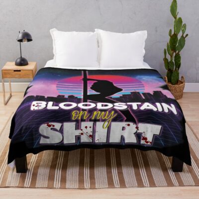 Sza Blood Stain Shirt Design Throw Blanket