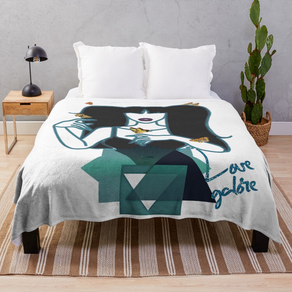 Sza Spilled Milk Lyric Design Throw Blanket