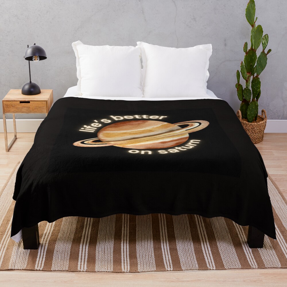 Sza Better On Saturn Aesthetic Throw Blanket