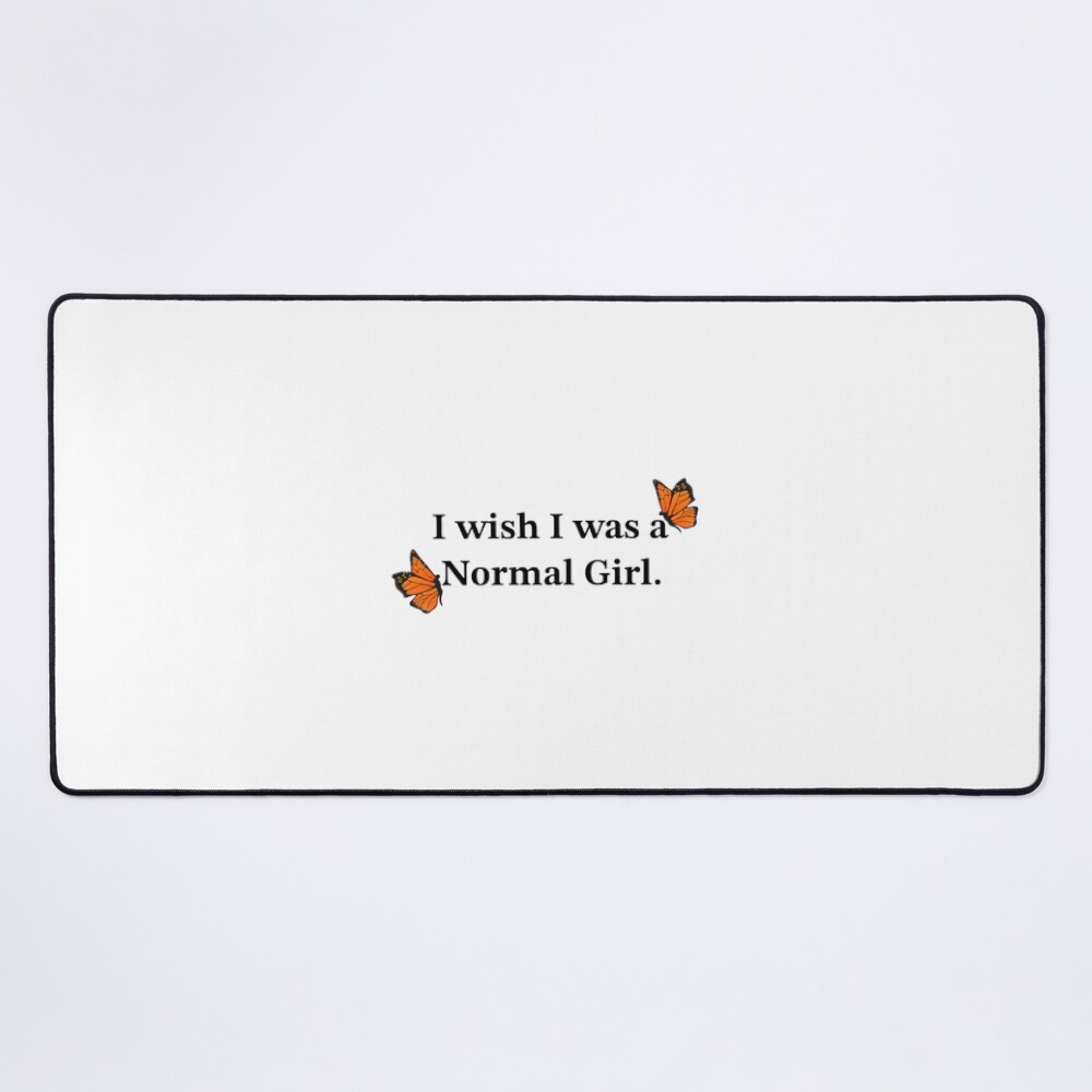 Sza Normal Girl Lyric Design Mouse Pad