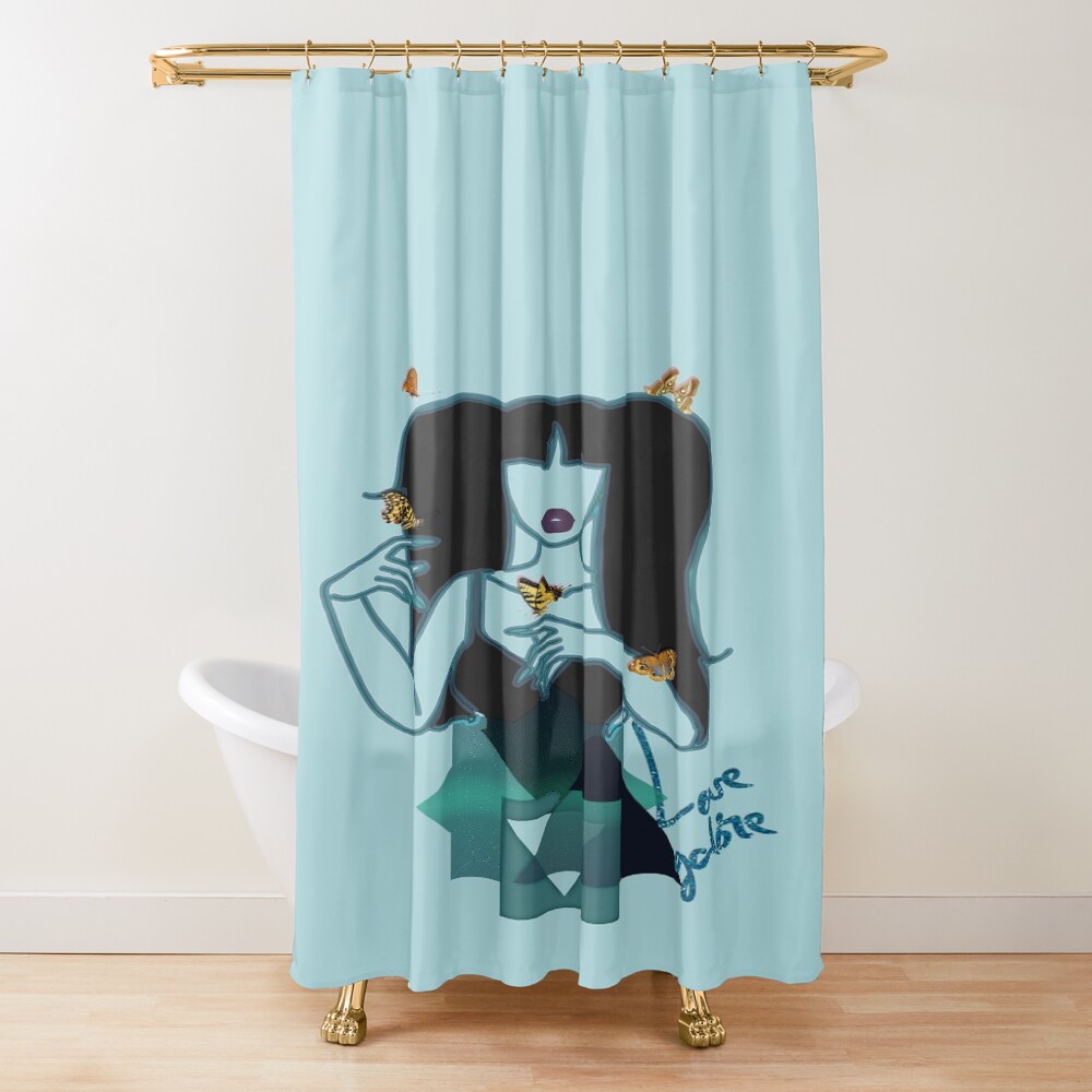 Sza Spilled Milk Lyric Design Shower Curtain