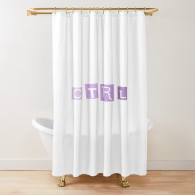 Sza Purple Ctrl Aesthetic Shower Curtain