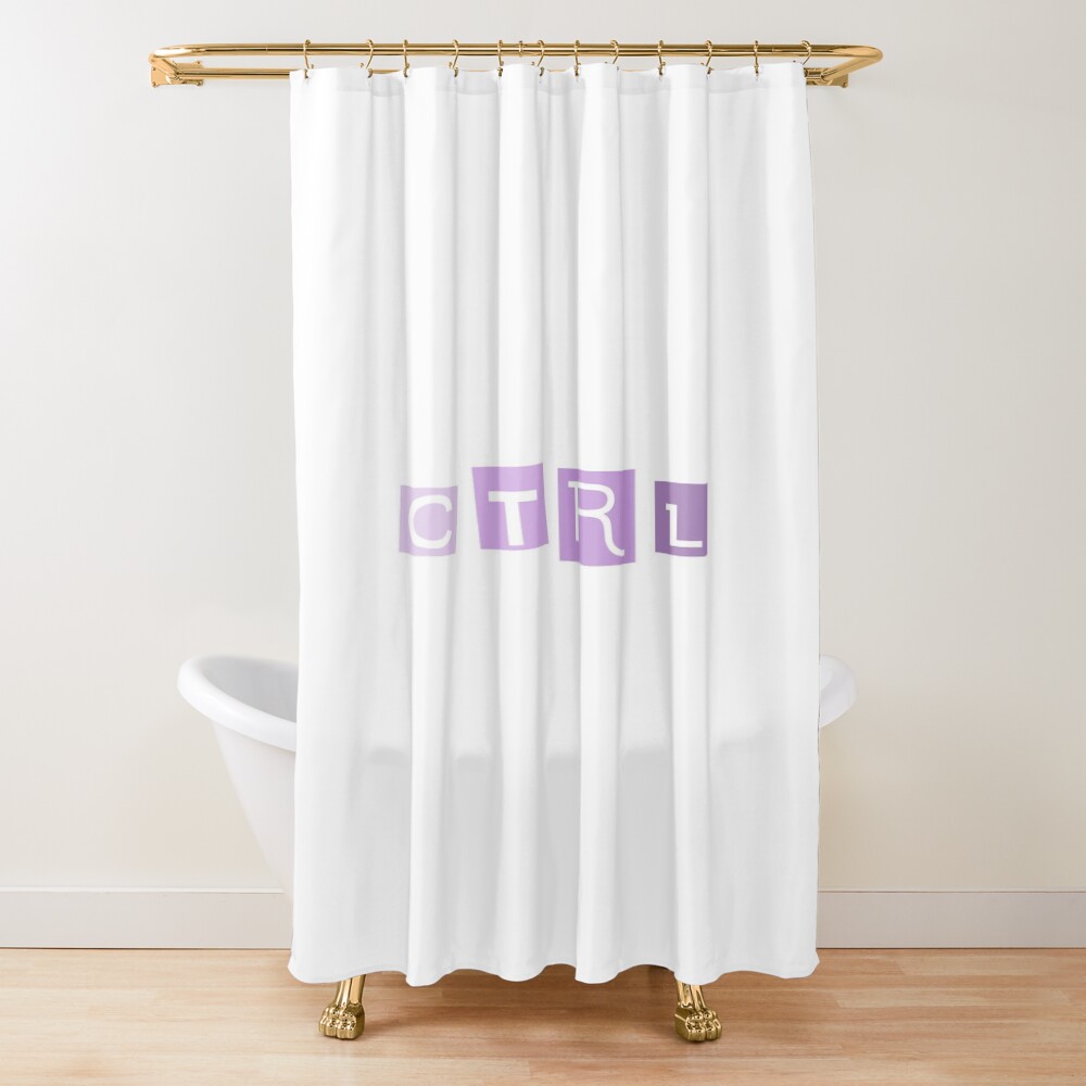 Sza Purple Ctrl Aesthetic Shower Curtain