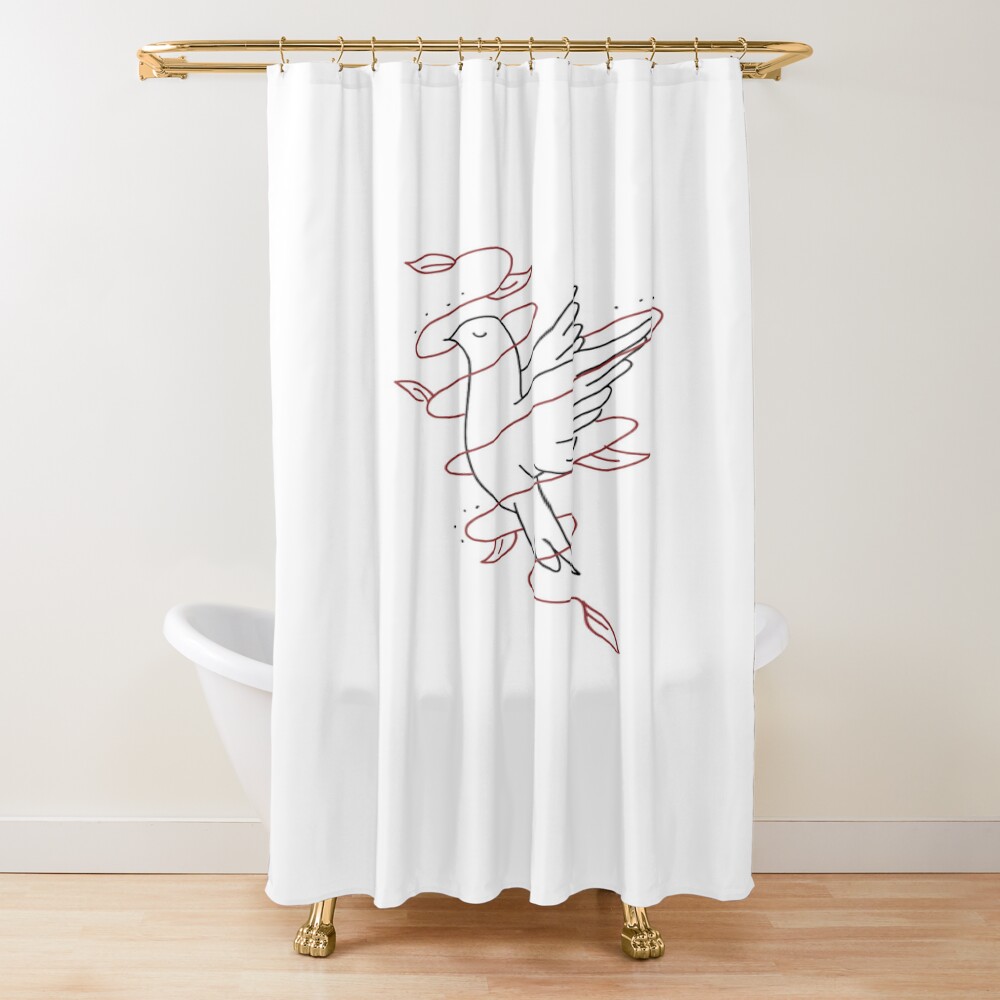 Sza Doves In The Wind Design Shower Curtain