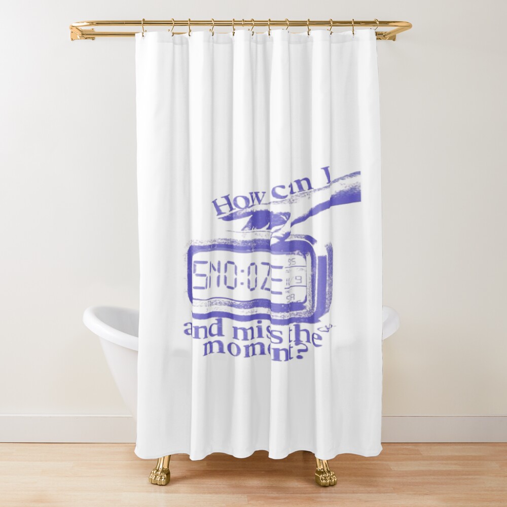 Sza Snooze The Moment Lyric Shower Curtain