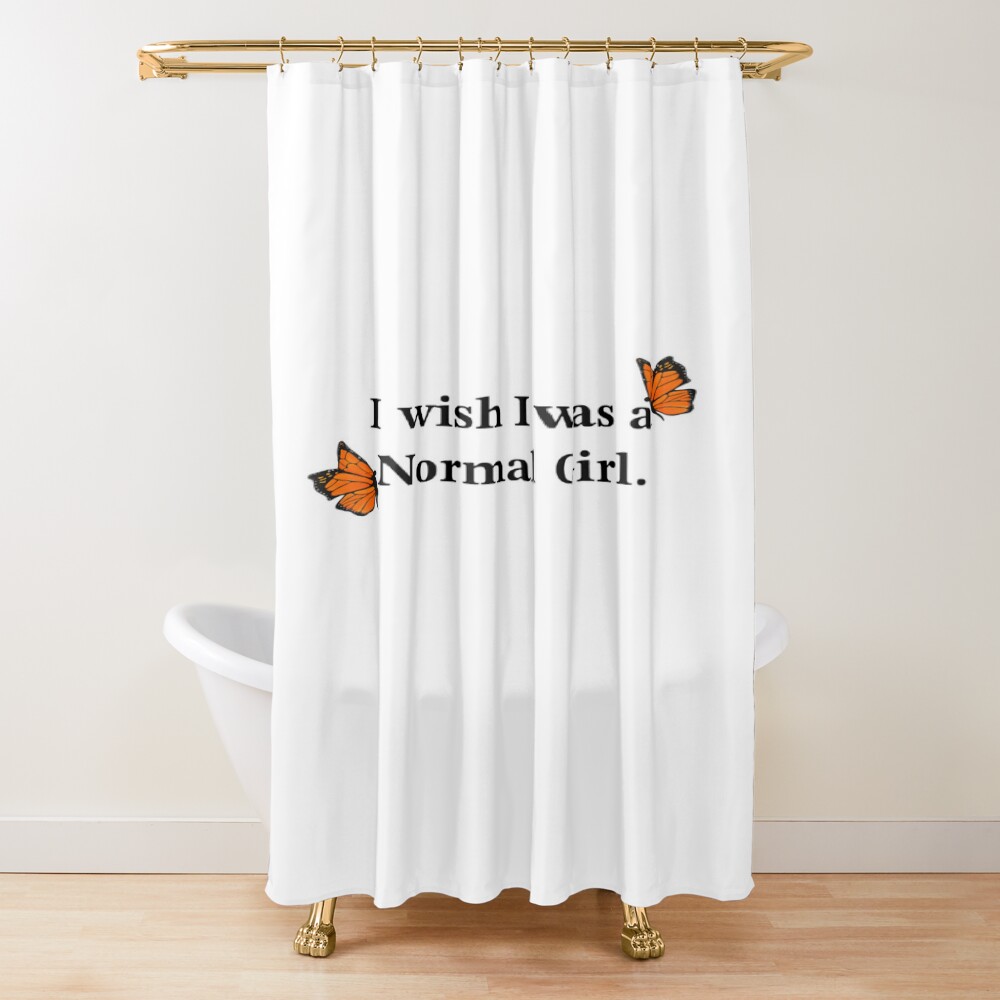 Sza Normal Girl Lyric Design Shower Curtain