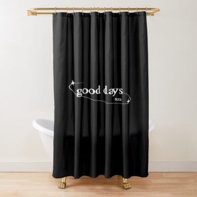 Sza Good Days Minimal Aesthetic Shower Curtain