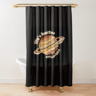 Sza Better On Saturn Aesthetic Shower Curtain