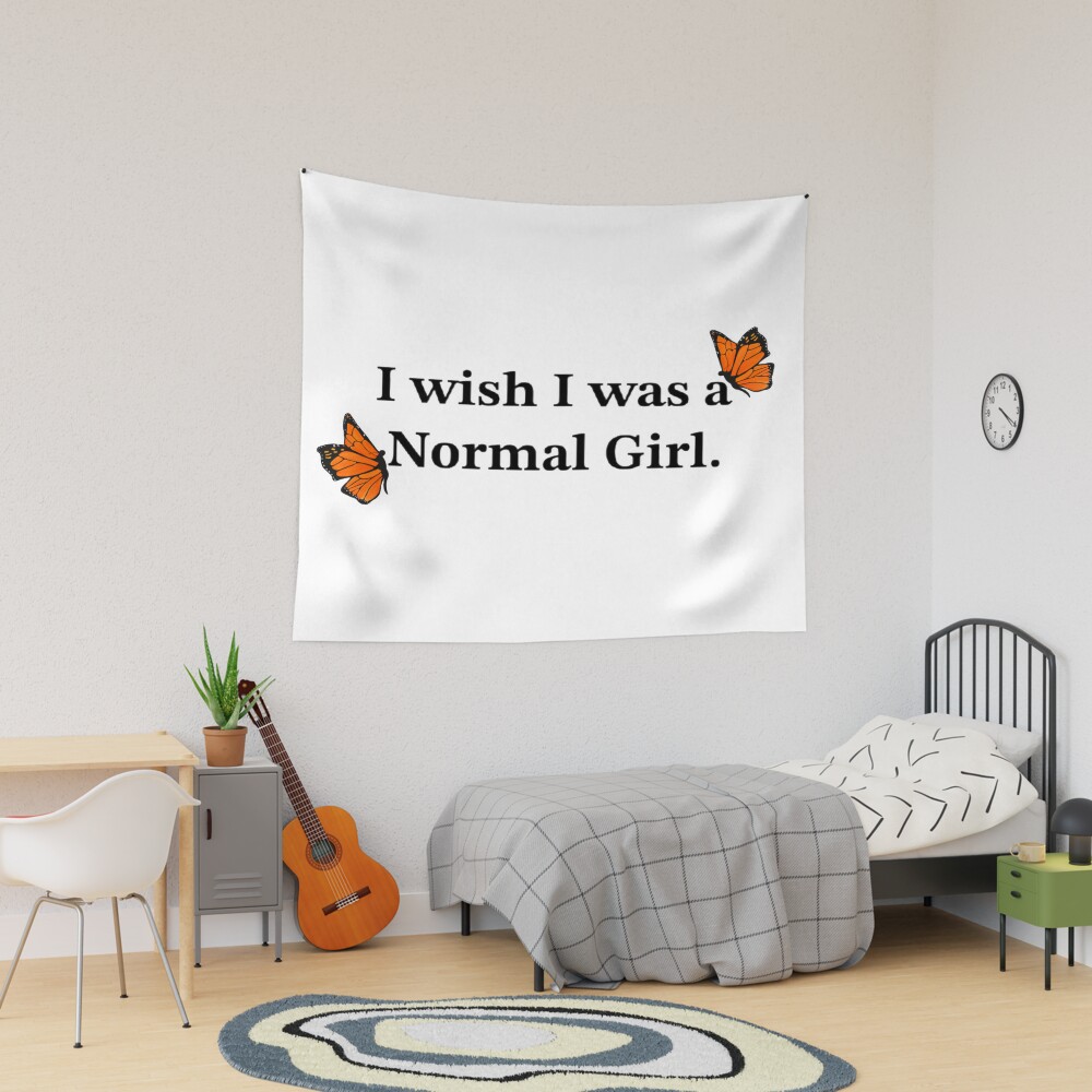 Sza Normal Girl Lyric Design Tapestry