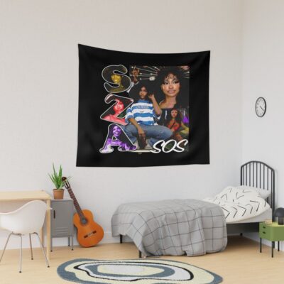 Sza Sos Album Vintage Aesthetic Tapestry
