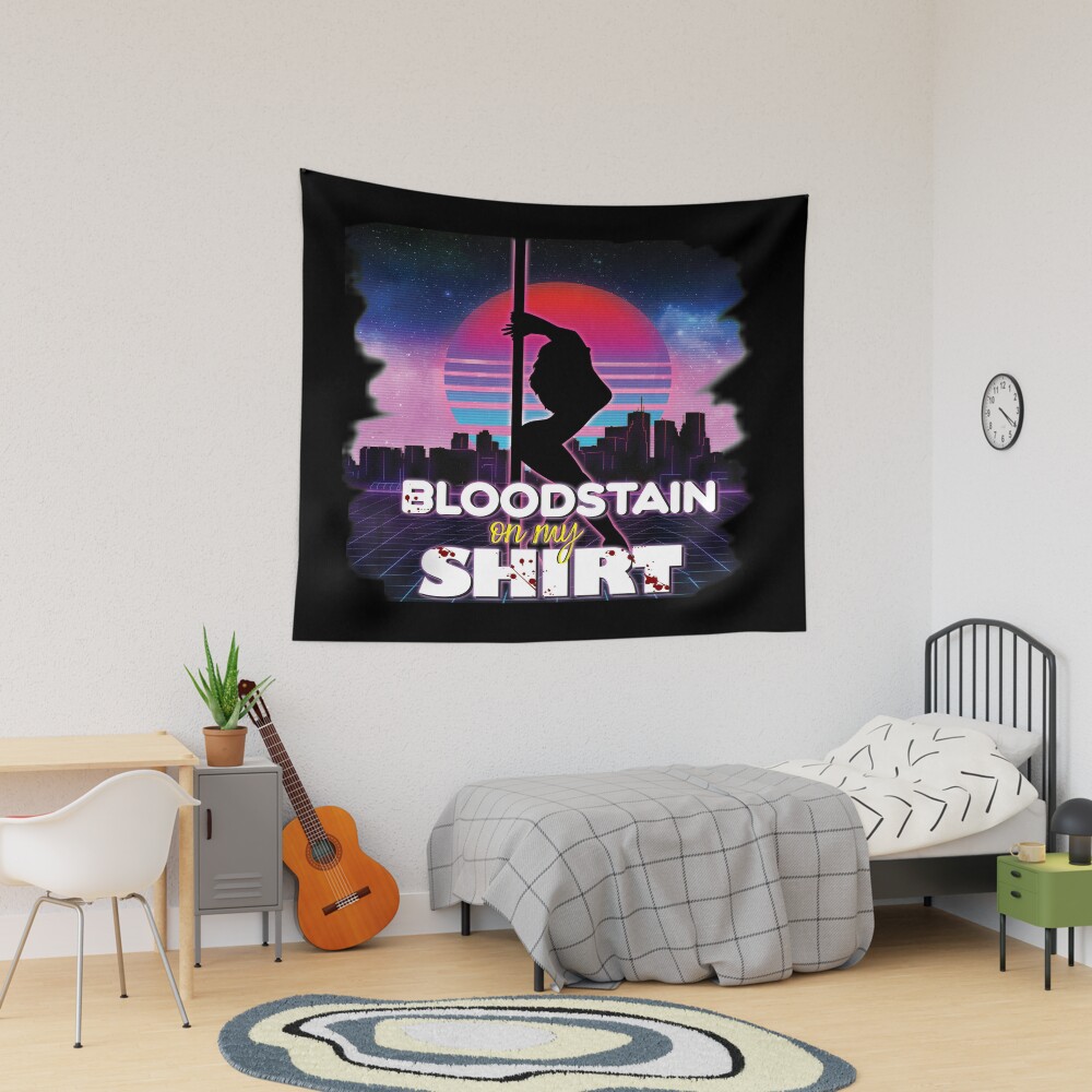 Sza Blood Stain Shirt Design Tapestry