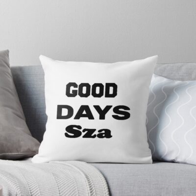Sza Good Days Retro Rainbow Style Throw Pillow