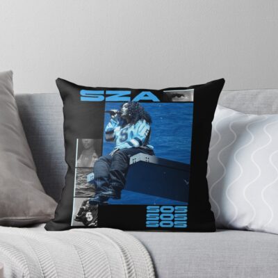 Sza Sos Vintage Graphic Edition Throw Pillow