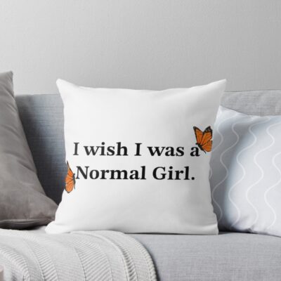 Sza Normal Girl Lyric Design Throw Pillow