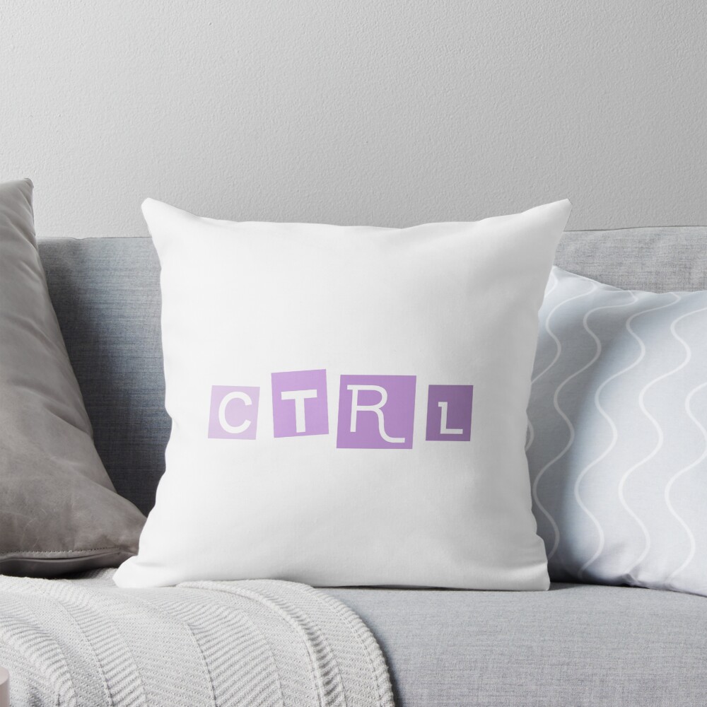 Sza Purple Ctrl Aesthetic Throw Pillow