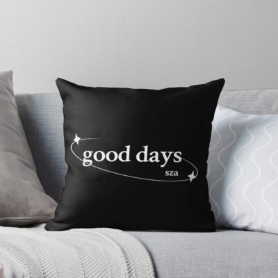 Sza Good Days Minimal Aesthetic Throw Pillow